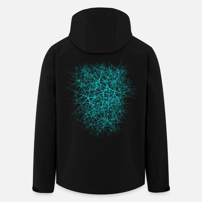 Nano structure - texture design - Men’s Recycled Softshell Jacket by Stanley/Stella - black