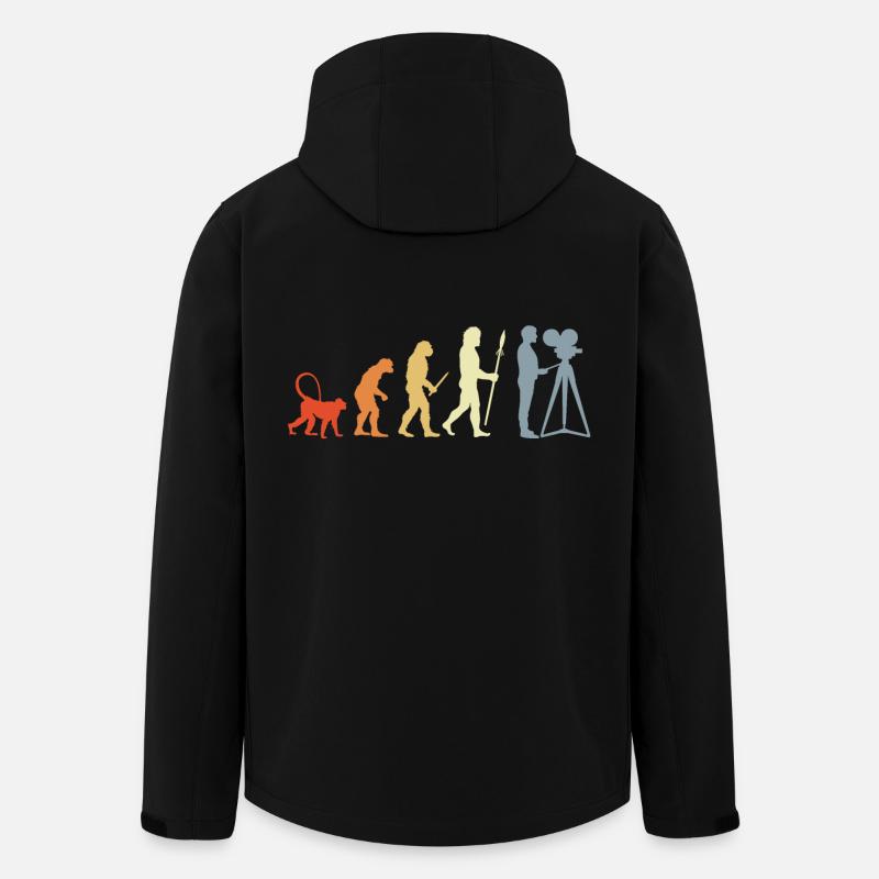 Évolution du caméraman - Veste softshell homme en polyester recyclé Stanley/Stella - noir