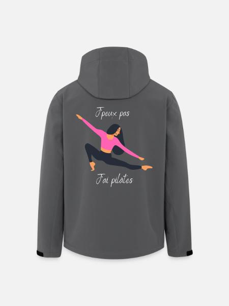 J'peux pas j'ai pilâtes - Veste softshell homme en polyester recyclé Stanley/Stella - noir
