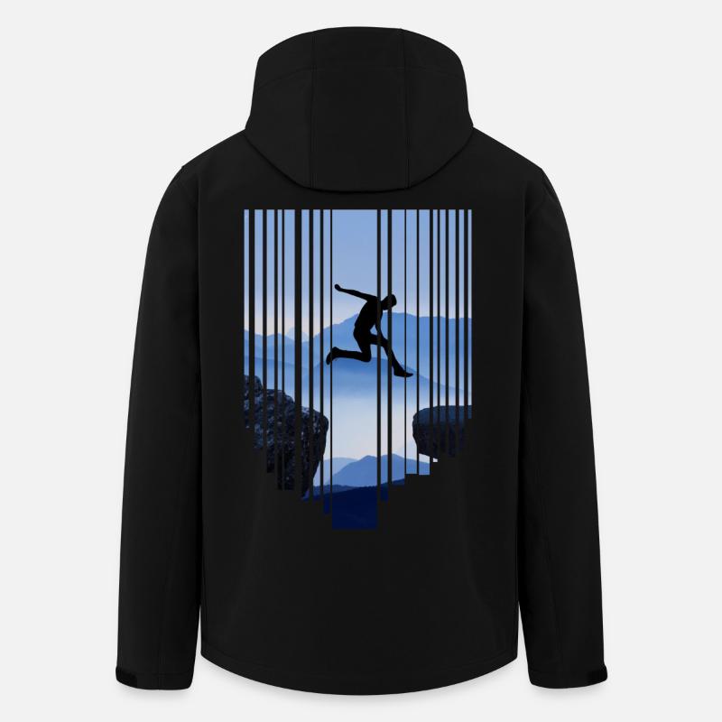 Parkour Sprung - Recycelte Männer Softshell-Jacke von Stanley/Stella - Schwarz