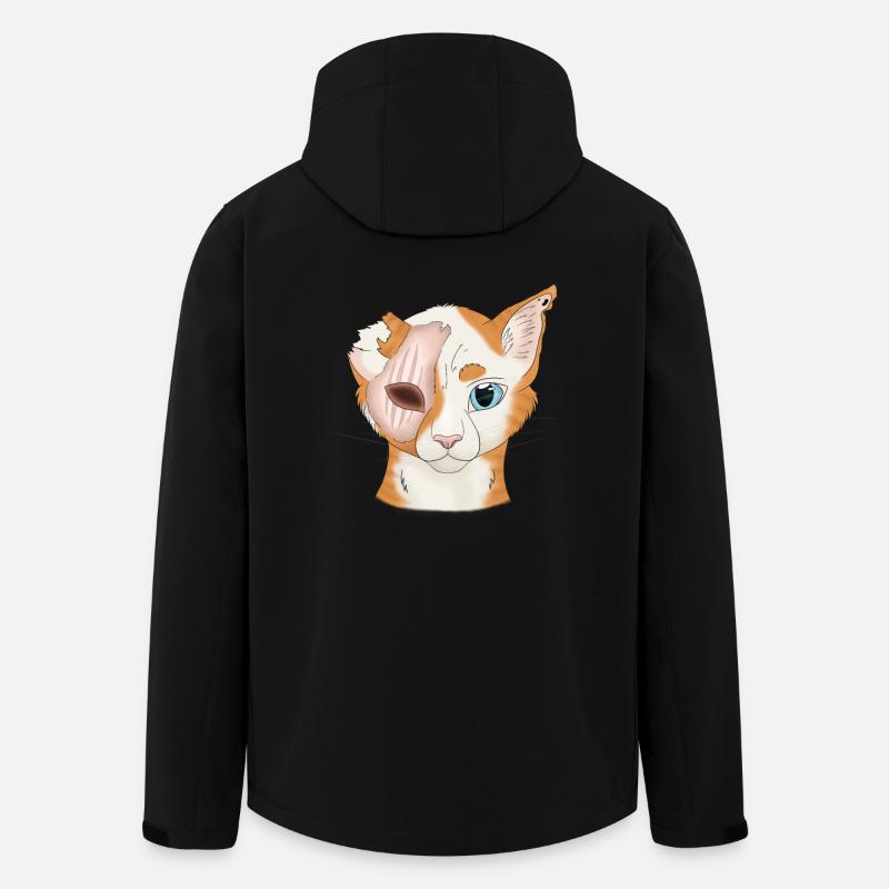 Lichtherz - Warrior Cats - Recycelte Männer Softshell-Jacke von Stanley/Stella - Schwarz