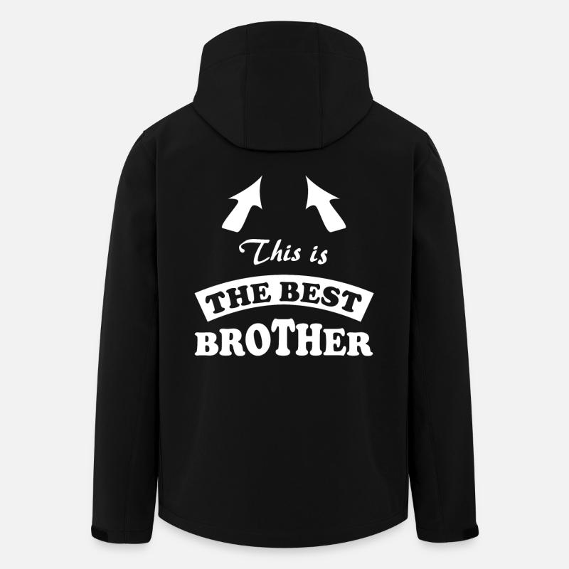 Bester Bruder - Recycelte Männer Softshell-Jacke von Stanley/Stella - Schwarz