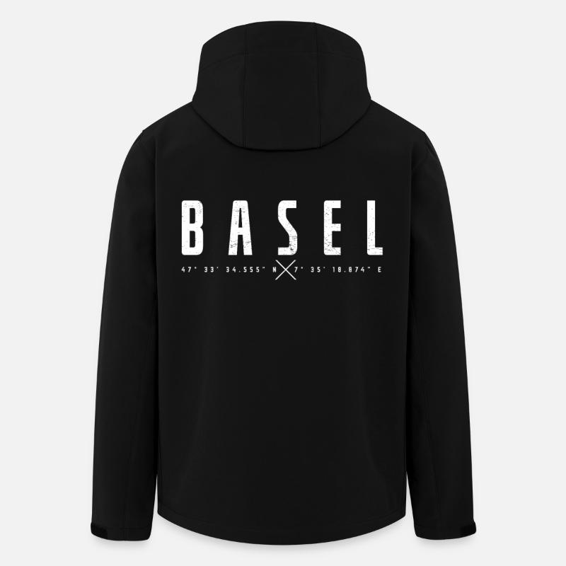 Bâle, Suisse - Veste softshell homme en polyester recyclé Stanley/Stella - noir