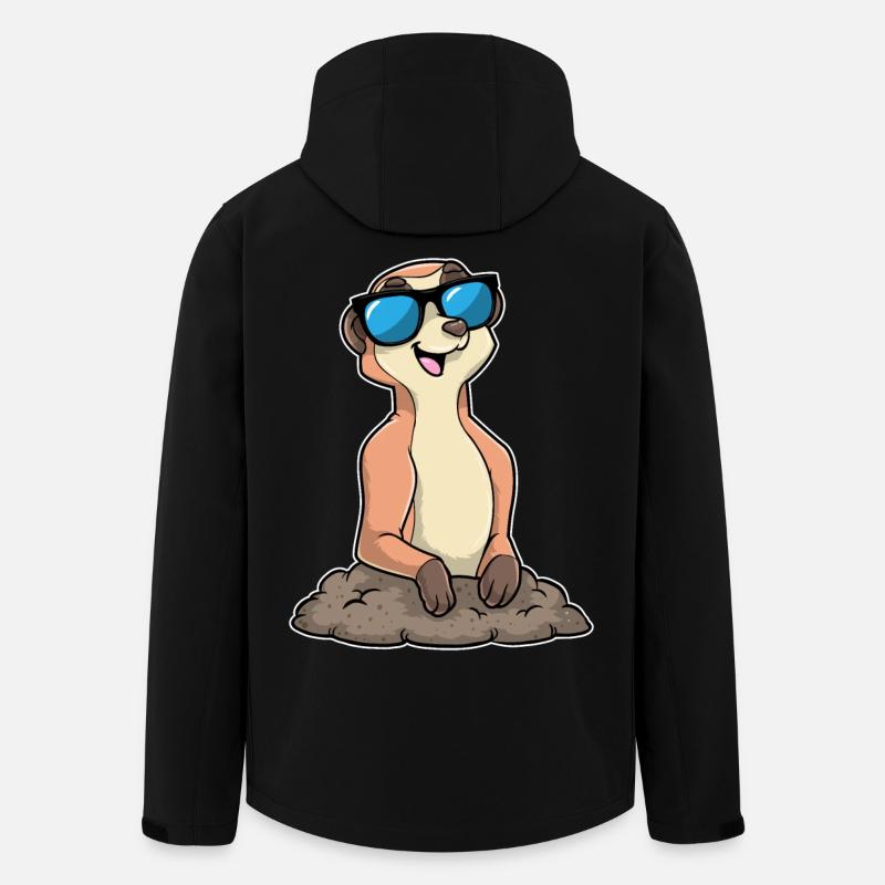 Erdmännchen Sonnenbrille - Recycelte Männer Softshell-Jacke von Stanley/Stella - Schwarz