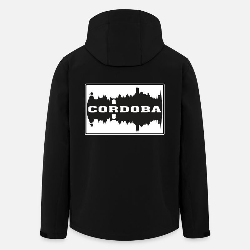 Cordoba Spanien Reise Souvenir Skyline Silhouette S. - Recycelte Männer Softshell-Jacke von Stanley/Stella - Schwarz