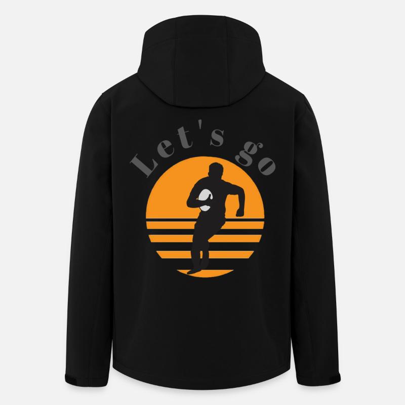 Rugby - Recycelte Männer Softshell-Jacke von Stanley/Stella - Schwarz