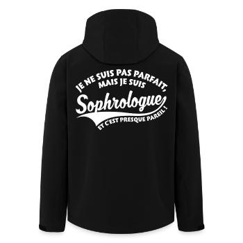 Parfait Sophrologue - Veste softshell homme en polyester recyclé Stanley/Stella - noir - Dos - AI Model Male 185 light (185cm)