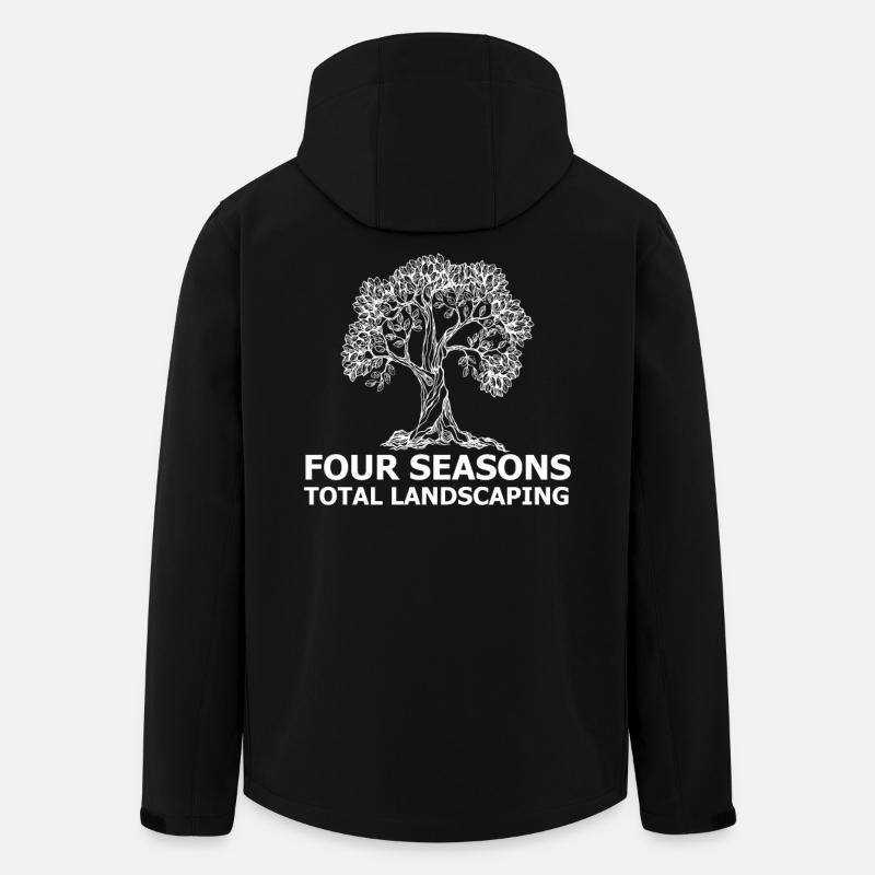 Four Seasons Total Landscaping - Men’s Recycled Softshell Jacket by Stanley/Stella - black