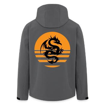 Dragon - Veste softshell homme en polyester recyclé Stanley/Stella - noir - Dos - AI Model Male 185 light (185cm)