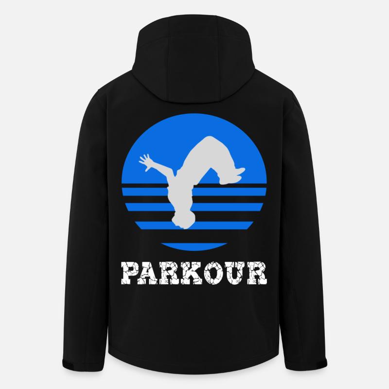 parkour - Recycelte Männer Softshell-Jacke von Stanley/Stella - Schwarz