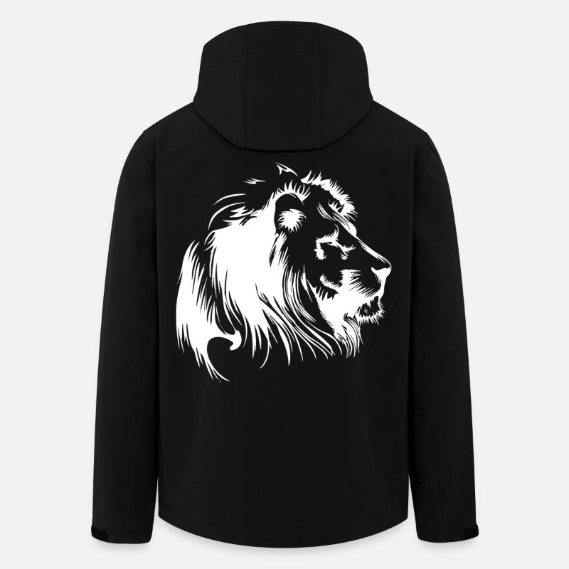 lion - Veste softshell homme en polyester recyclé Stanley/Stella - noir
