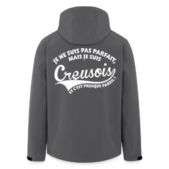 Parfait Creusois - Veste softshell homme en polyester recyclé Stanley/Stella - noir - Dos - AI Model Male 185 light (185cm)