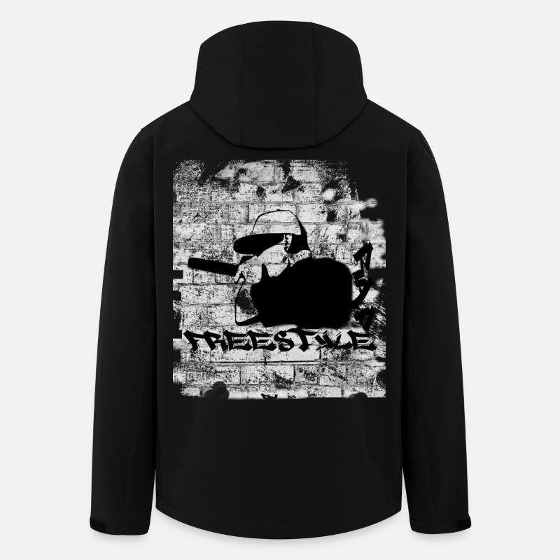 FREESTYLE RAP - Recycelte Männer Softshell-Jacke von Stanley/Stella - Schwarz