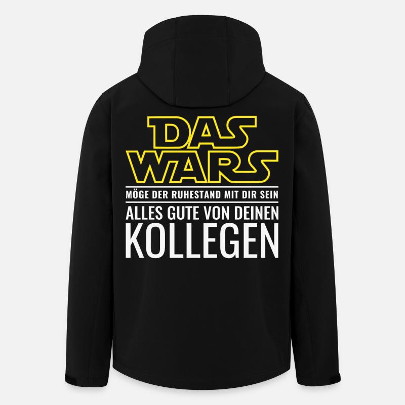 Das Wars Rentner Abschied Kollege Ruhestand Rente - Recycelte Männer Softshell-Jacke von Stanley/Stella - Schwarz