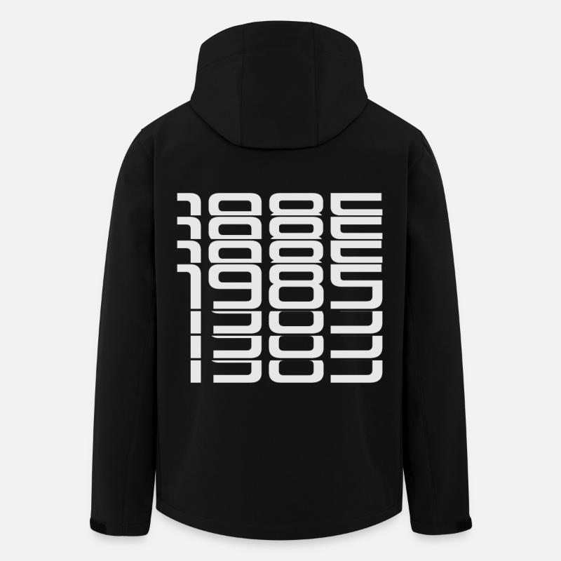1985 - Recycelte Männer Softshell-Jacke von Stanley/Stella - Schwarz