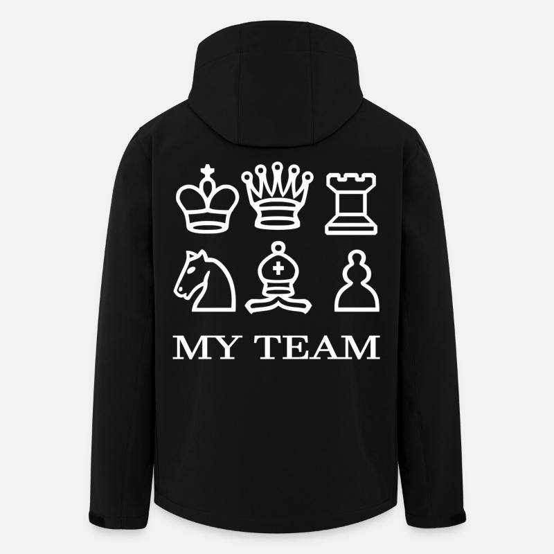 échecs - Veste softshell homme en polyester recyclé Stanley/Stella - noir