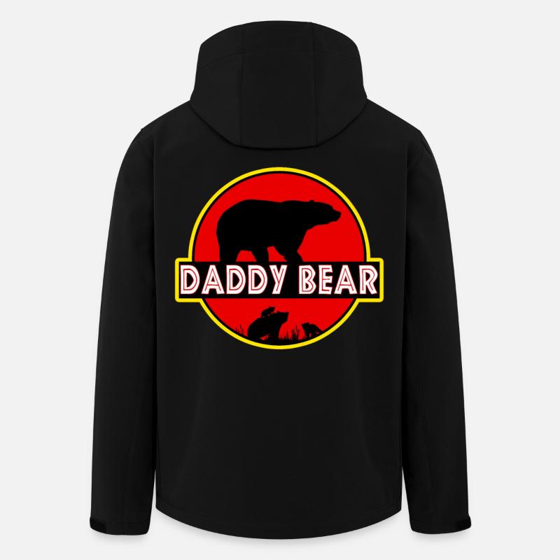 Papa Bär - Recycelte Männer Softshell-Jacke von Stanley/Stella - Schwarz