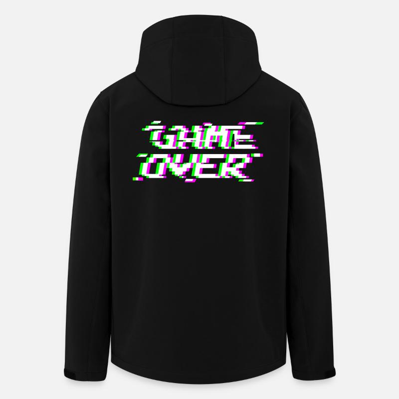 Game Over Glitch - Veste softshell homme en polyester recyclé Stanley/Stella - noir