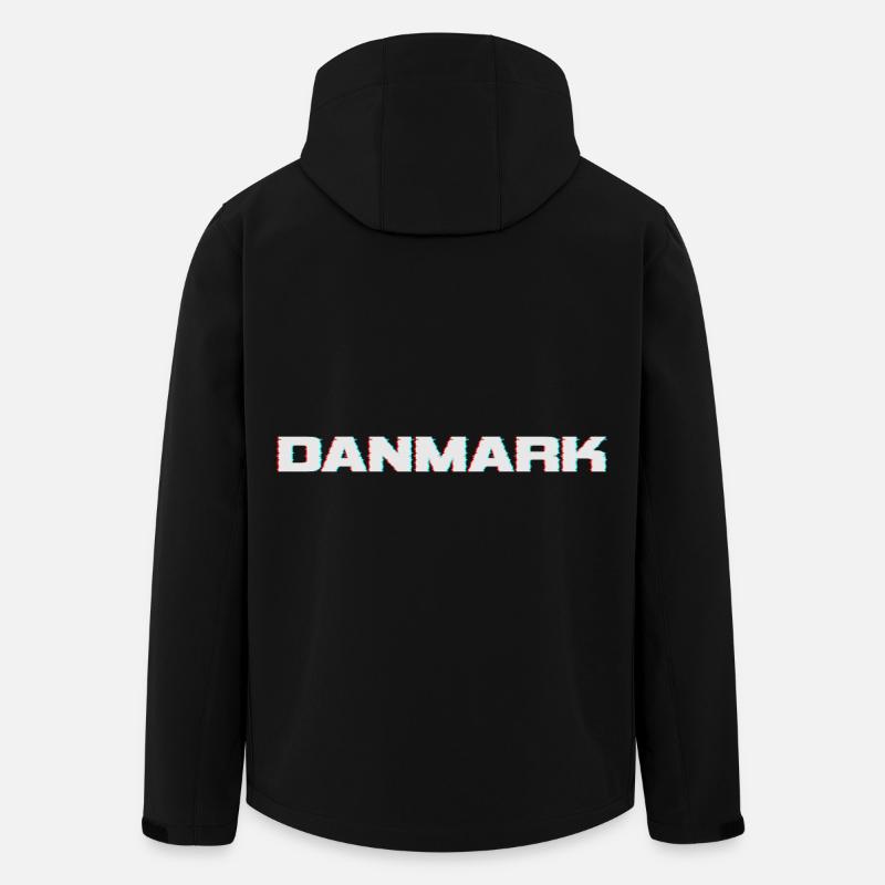 Denmark Dänemark - Recycelte Männer Softshell-Jacke von Stanley/Stella - Schwarz