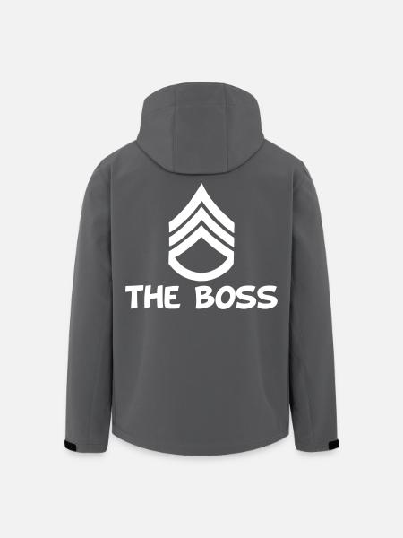 The Chief (white) - Men’s Recycled Softshell Jacket by Stanley/Stella - black