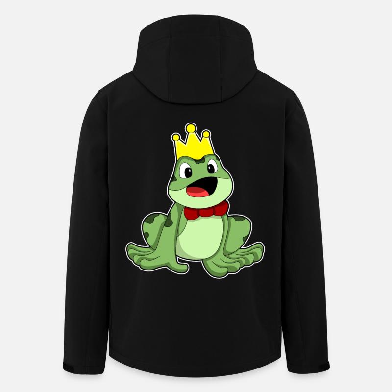Frosch Krone - Recycelte Männer Softshell-Jacke von Stanley/Stella - Schwarz