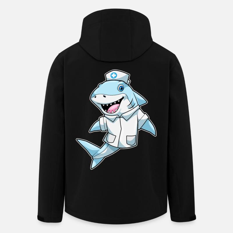 Hai Krankenschwester - Recycelte Männer Softshell-Jacke von Stanley/Stella - Schwarz
