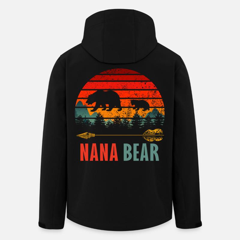 nana bär - Recycelte Männer Softshell-Jacke von Stanley/Stella - Schwarz