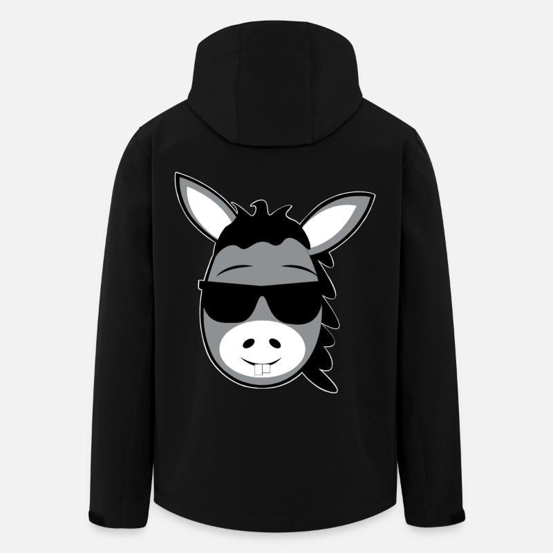 Âne - Veste softshell homme en polyester recyclé Stanley/Stella - noir