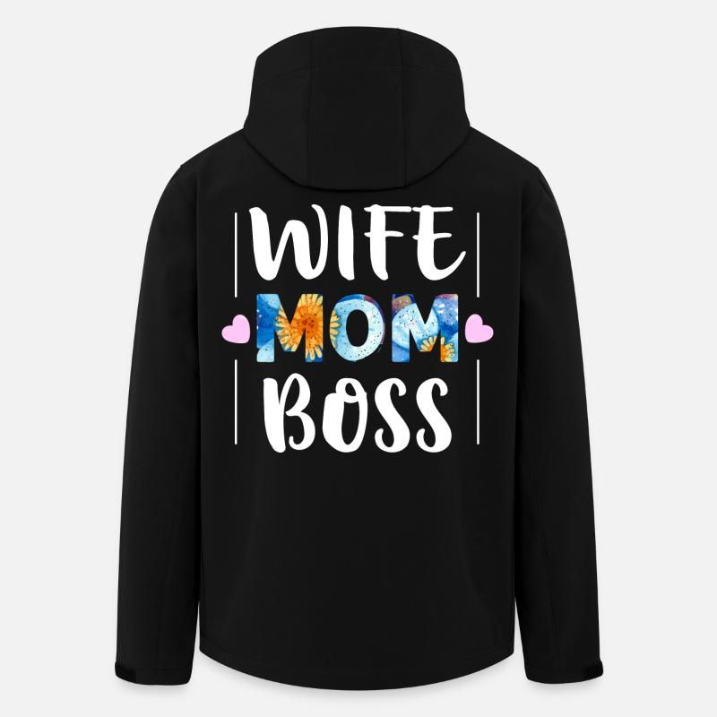 Mama - Recycelte Männer Softshell-Jacke von Stanley/Stella - Schwarz