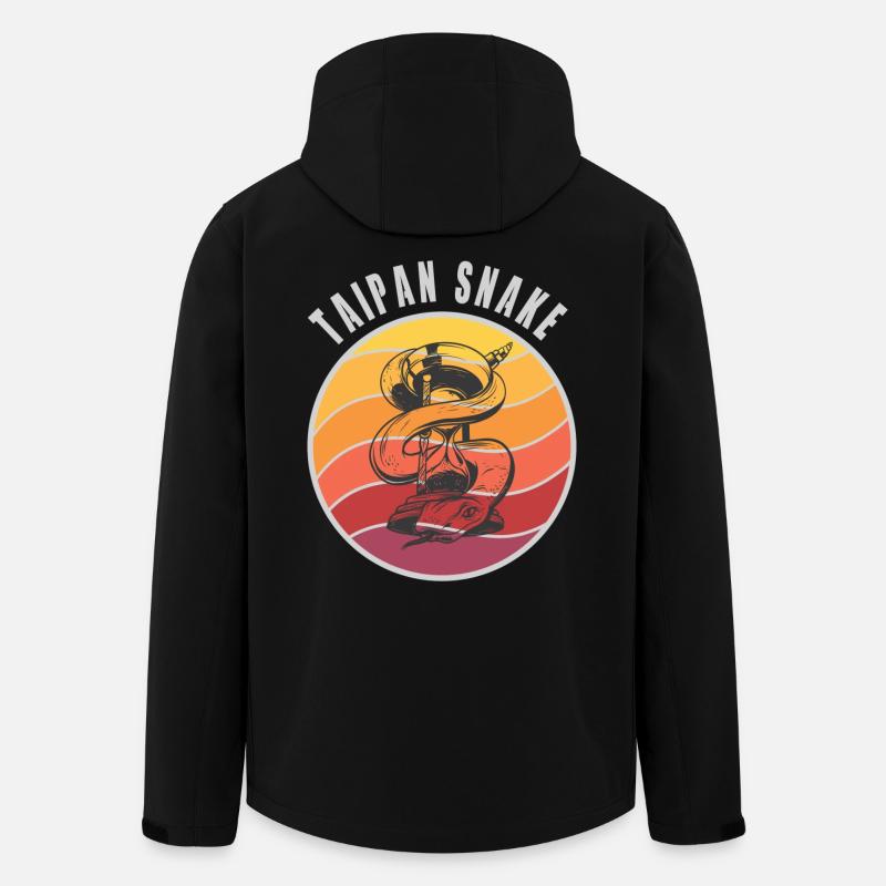 Taipan Schlangen Design / Geschenkidee - Recycelte Männer Softshell-Jacke von Stanley/Stella - Schwarz