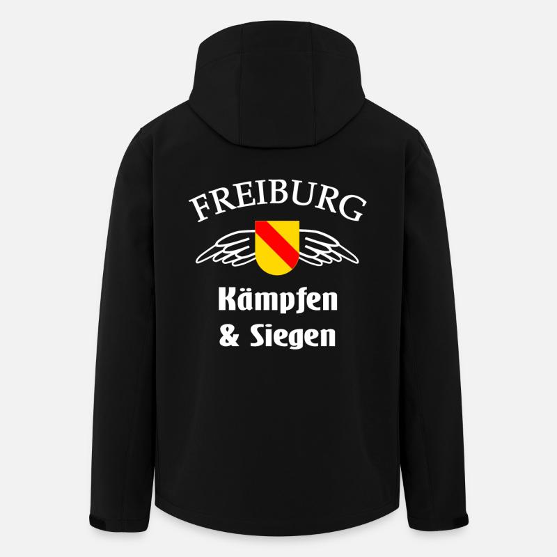 Freiburger - Recycelte Männer Softshell-Jacke von Stanley/Stella - Schwarz
