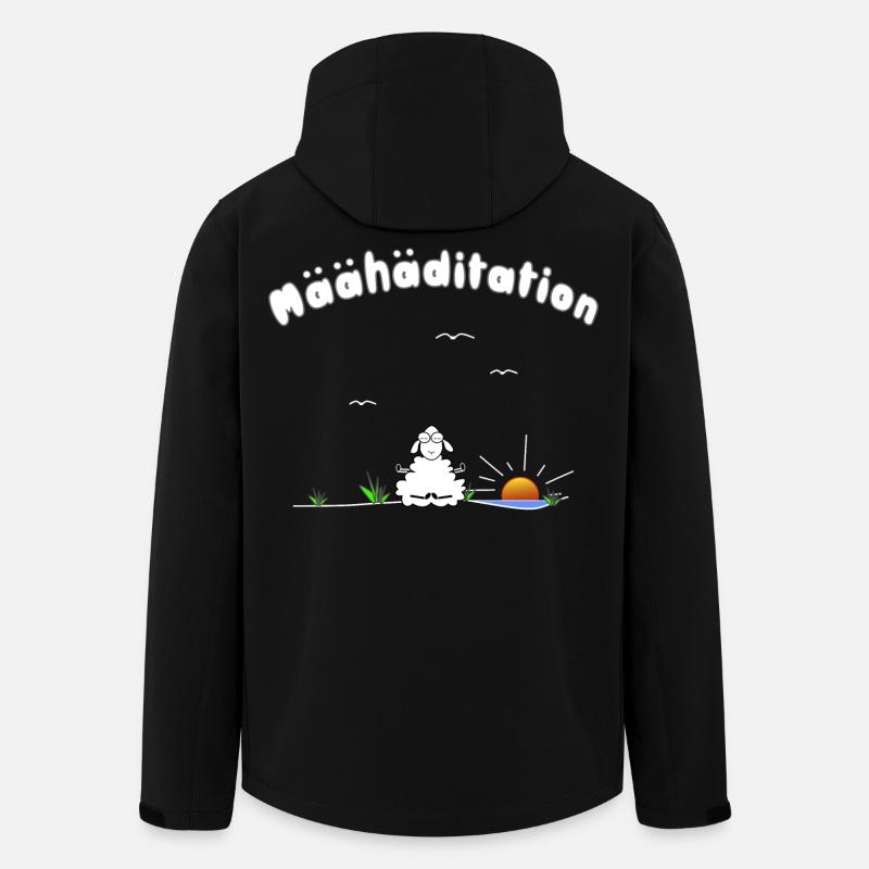 Meditation - Recycelte Männer Softshell-Jacke von Stanley/Stella - Schwarz