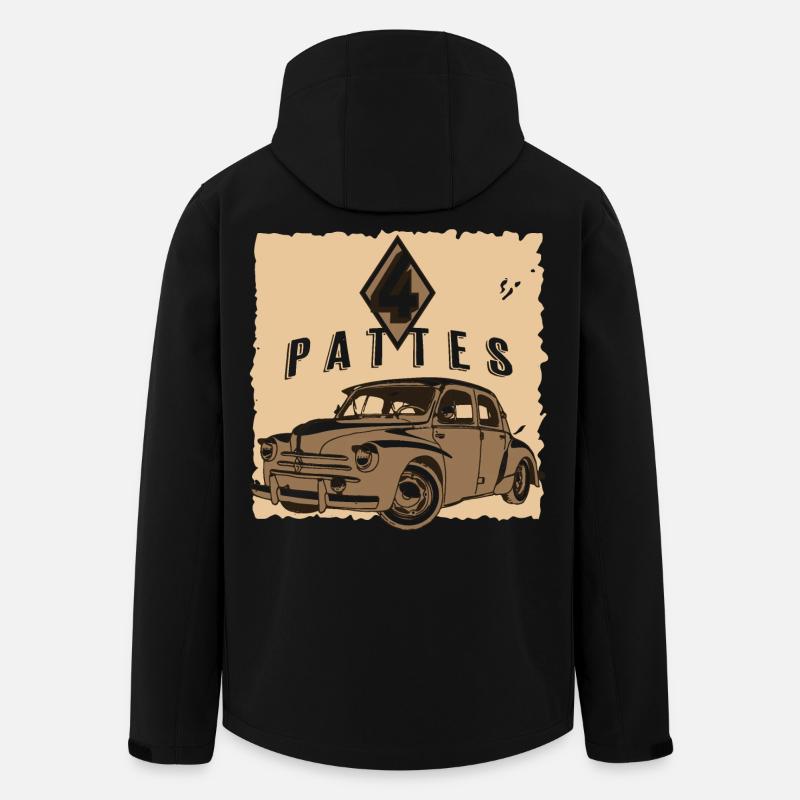 4 PATTES - Veste softshell homme en polyester recyclé Stanley/Stella - noir