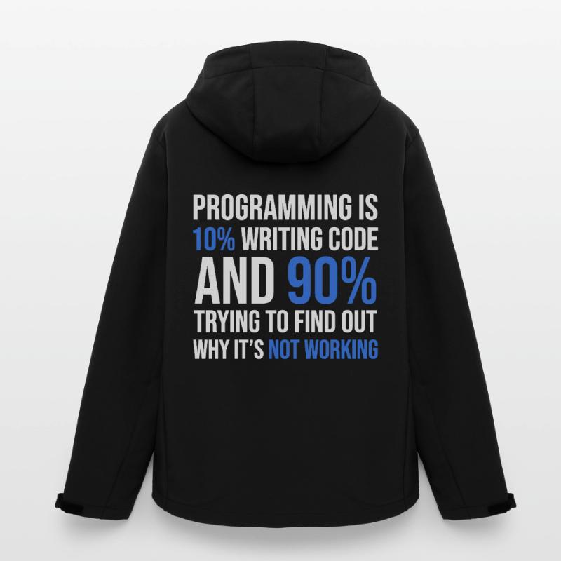 Code Debugging Humor T-Shirt Design Recycelte Männer Softshell-Jacke von Stanley/Stella