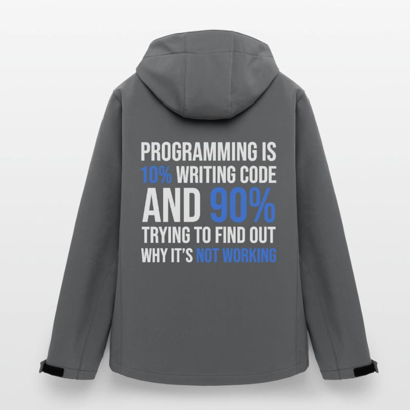 Code Debugging Humor T-Shirt Design Recycelte Männer Softshell-Jacke von Stanley/Stella