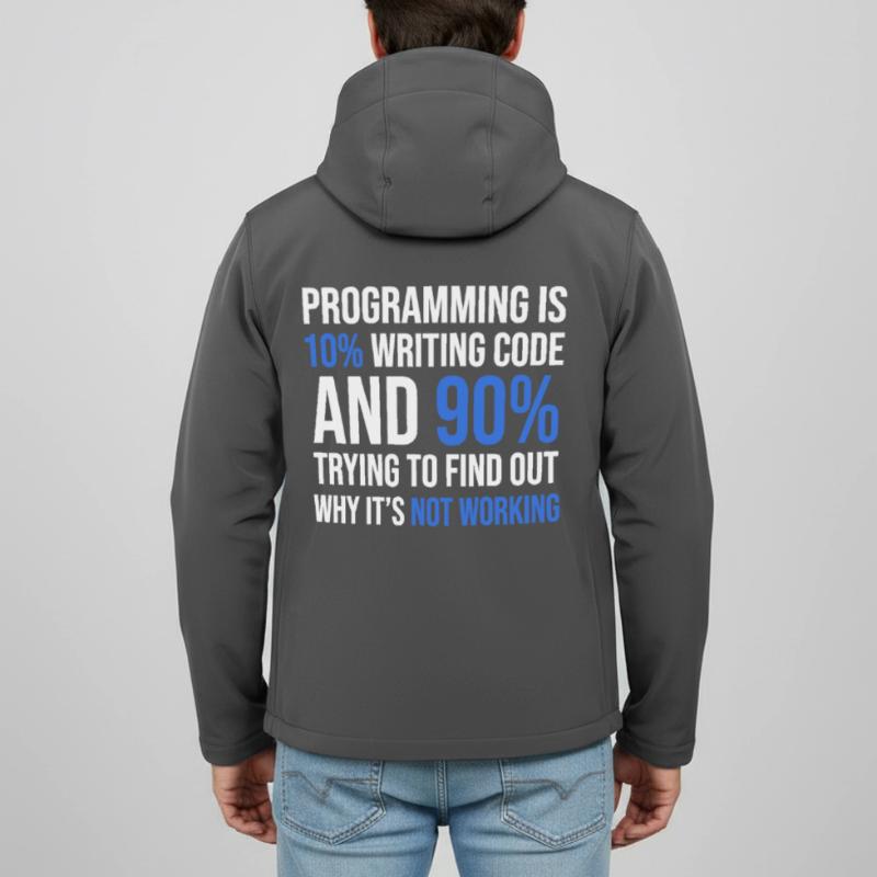 Code Debugging Humor T-Shirt Design Recycelte Männer Softshell-Jacke von Stanley/Stella