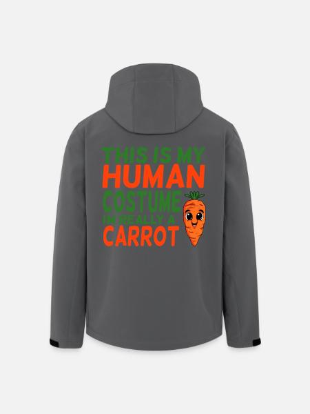 Vegansk gulerod gulerod gulerødder - Stanley/Stella herre softshelljakke i genanvendt polyester - sort