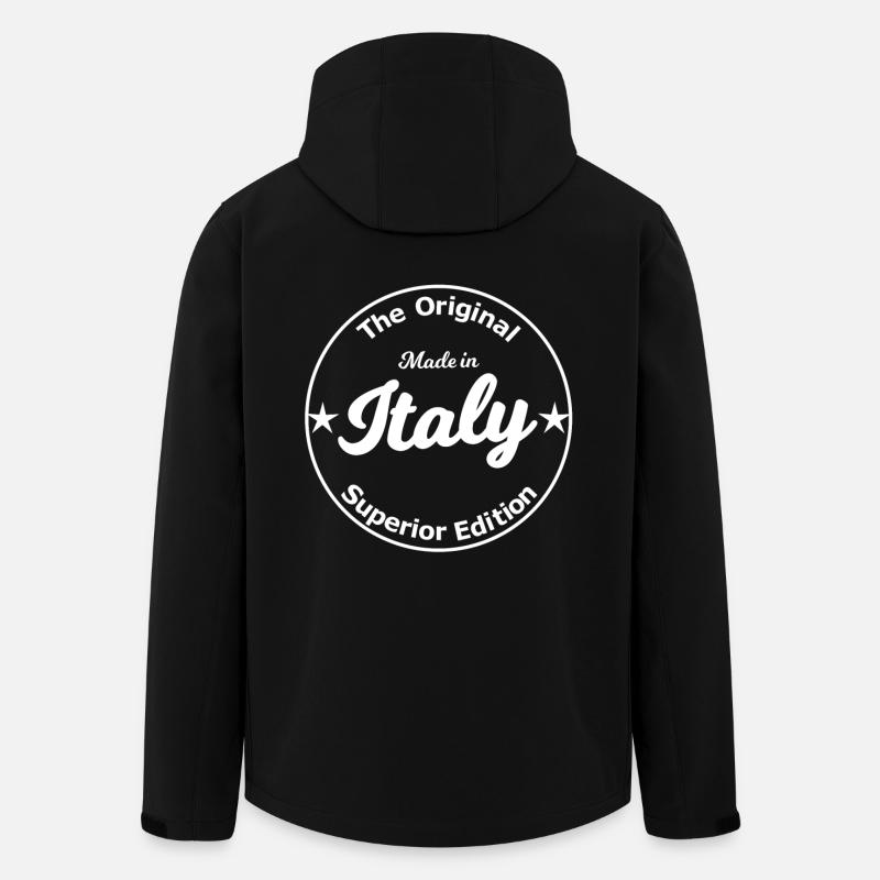 Italy Edition - Recycelte Männer Softshell-Jacke von Stanley/Stella - Schwarz