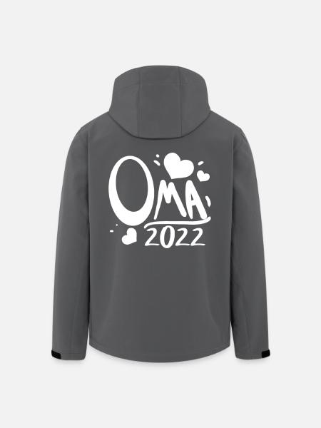Oma 2022 - Werdende Oma - Recycelte Männer Softshell-Jacke von Stanley/Stella - Schwarz