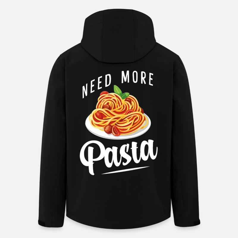 Spaghetti - Pâtes - Penne - Nudeln - Veste softshell homme en polyester recyclé Stanley/Stella - noir