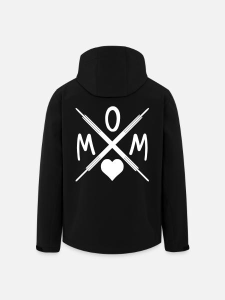 Mom - Mutter - Mama - Men’s Recycled Softshell Jacket by Stanley/Stella - black