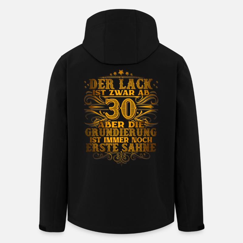 30. Geburtstag - Recycelte Männer Softshell-Jacke von Stanley/Stella - Schwarz