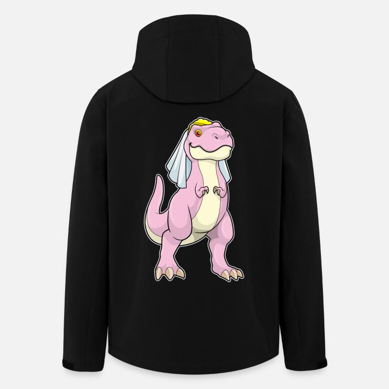 Dinosaurier Braut Schleier Hochzeit - Recycelte Männer Softshell-Jacke von Stanley/Stella - Schwarz