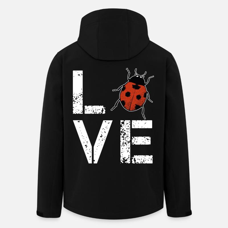 Ladybug Love Ladybug Gift - Men’s Recycled Softshell Jacket by Stanley/Stella - black