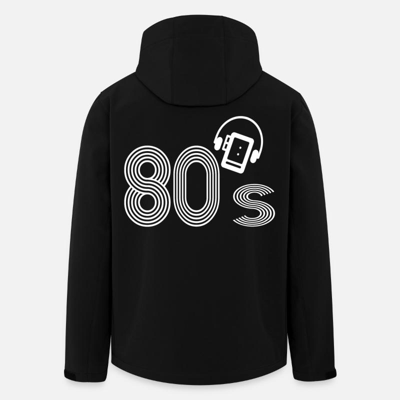 Les années 80 - Veste softshell homme en polyester recyclé Stanley/Stella - noir