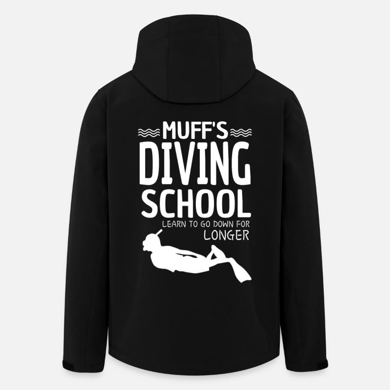Tauchschule - Recycelte Männer Softshell-Jacke von Stanley/Stella - Schwarz