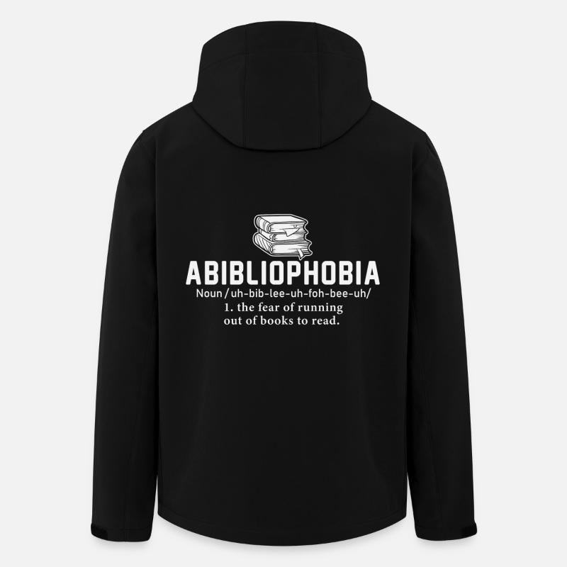 Abibliophobia Reading Bookworm Reader - Men’s Recycled Softshell Jacket by Stanley/Stella - black