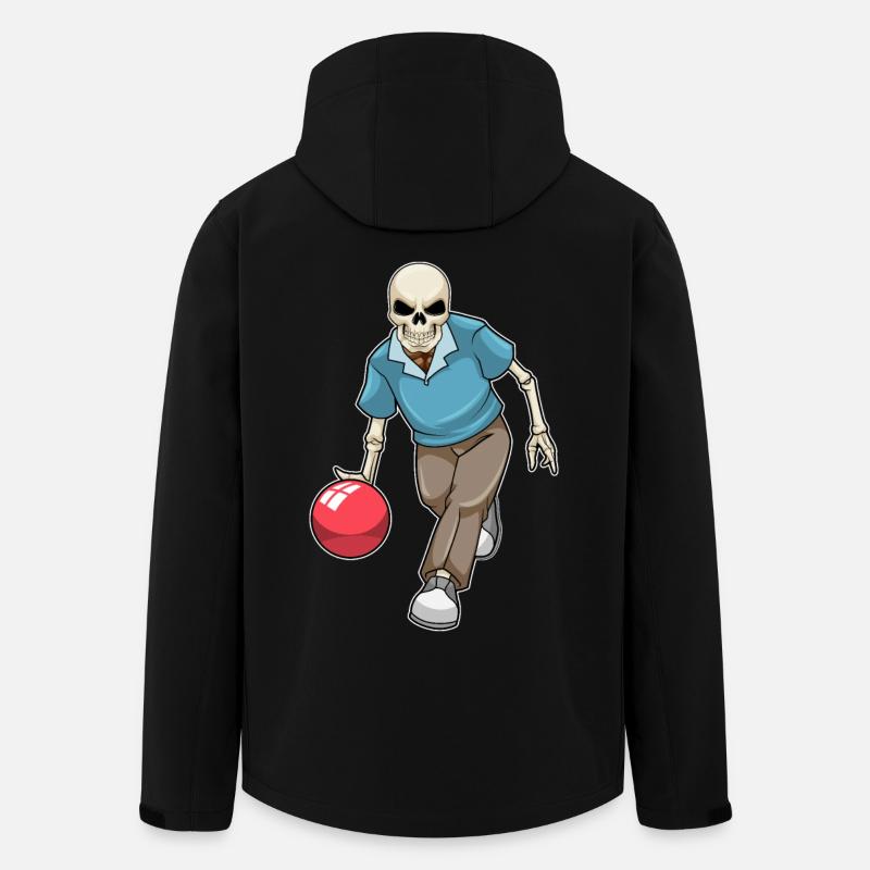 Skelett Bowling Bowlingkugel - Recycelte Männer Softshell-Jacke von Stanley/Stella - Schwarz