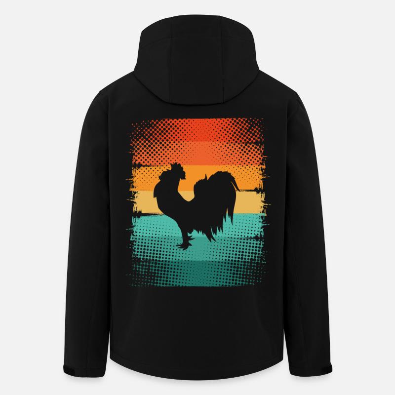 Hahn - Recycelte Männer Softshell-Jacke von Stanley/Stella - Schwarz