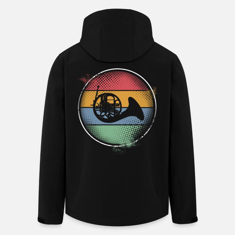 Waldhorn - Recycelte Männer Softshell-Jacke von Stanley/Stella - Schwarz